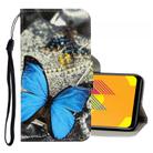 For Vivo Y11 (2019) 3D Colored Drawing Horizontal Flip PU Leather Case with Holder & Card Slots & Wallet(A Butterfly) - 1