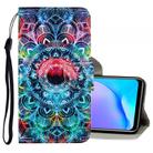 For Vivo Y17 / Y12 / Y15 3D Colored Drawing Horizontal Flip PU Leather Case with Holder & Card Slots & Wallet(Mandala) - 1