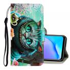 For Vivo Y17 / Y12 / Y15 3D Colored Drawing Horizontal Flip PU Leather Case with Holder & Card Slots & Wallet(Green Eyes) - 1