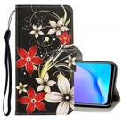 For Vivo Y17 / Y12 / Y15 3D Colored Drawing Horizontal Flip PU Leather Case with Holder & Card Slots & Wallet(Red Flower) - 1