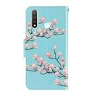 For Vivo Y19 3D Colored Drawing Horizontal Flip PU Leather Case with Holder & Card Slots & Wallet(Magnolia) - 3