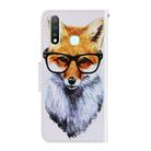For Vivo Y19 3D Colored Drawing Horizontal Flip PU Leather Case with Holder & Card Slots & Wallet(Fox) - 3