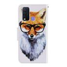 For Vivo Y50 / Y30 3D Colored Drawing Horizontal Flip PU Leather Case with Holder & Card Slots & Wallet(Fox) - 3