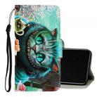For Vivo Y50 / Y30 3D Colored Drawing Horizontal Flip PU Leather Case with Holder & Card Slots & Wallet(Green Eyes) - 1