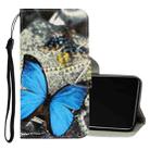 For Vivo Y50 / Y30 3D Colored Drawing Horizontal Flip PU Leather Case with Holder & Card Slots & Wallet(A Butterfly) - 1