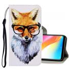 For Vivo Y91 / Y95 / Y91i 3D Colored Drawing Horizontal Flip PU Leather Case with Holder & Card Slots & Wallet(Fox) - 1