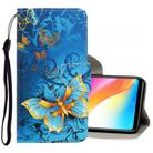 For Vivo Y91 / Y95 / Y91i 3D Colored Drawing Horizontal Flip PU Leather Case with Holder & Card Slots & Wallet(Jade Butterfly) - 1