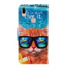 For Vivo Y91 / Y95 / Y91i 3D Colored Drawing Horizontal Flip PU Leather Case with Holder & Card Slots & Wallet(Underwater Cat) - 3