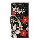 For Vivo Y91 / Y95 / Y91i 3D Colored Drawing Horizontal Flip PU Leather Case with Holder & Card Slots & Wallet(Red Flower) - 3