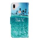For Vivo Y91 / Y95 / Y91i 3D Colored Drawing Horizontal Flip PU Leather Case with Holder & Card Slots & Wallet(Coconut Tree) - 3