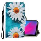 For Vivo Y91C  3D Colored Drawing Horizontal Flip PU Leather Case with Holder & Card Slots & Wallet(Chrysanthemum) - 1