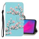 For Vivo Y91C  3D Colored Drawing Horizontal Flip PU Leather Case with Holder & Card Slots & Wallet(Magnolia) - 1