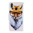 For Vivo Y91C  3D Colored Drawing Horizontal Flip PU Leather Case with Holder & Card Slots & Wallet(Fox) - 3