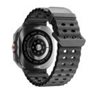 W7 1.43 inch IP68 Waterproof Smart Watch, Support Sedentary Reminder / Sleep Monitoring(Black) - 3