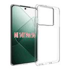 For Xiaomi 14T Pro Waterproof Texture TPU Phone Case(Transparent) - 1