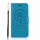 For Samsung Galaxy Note 20 Wind Chime Owl Embossing Pattern Horizontal Flip Leather Case, with Holder & Card Slots & Wallet(Blue) - 2