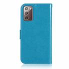 For Samsung Galaxy Note 20 Wind Chime Owl Embossing Pattern Horizontal Flip Leather Case, with Holder & Card Slots & Wallet(Blue) - 3