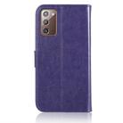 For Samsung Galaxy Note 20 Wind Chime Owl Embossing Pattern Horizontal Flip Leather Case, with Holder & Card Slots & Wallet(Purple) - 3