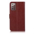 For Samsung Galaxy Note 20 Wind Chime Owl Embossing Pattern Horizontal Flip Leather Case, with Holder & Card Slots & Wallet(Brown) - 3