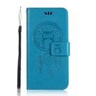 For Samsung Galaxy Note 20 Ultra Wind Chime Owl Embossing Pattern Horizontal Flip Leather Case, with Holder & Card Slots & Wallet(Blue) - 2