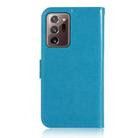 For Samsung Galaxy Note 20 Ultra Wind Chime Owl Embossing Pattern Horizontal Flip Leather Case, with Holder & Card Slots & Wallet(Blue) - 3