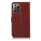 For Samsung Galaxy Note 20 Ultra Wind Chime Owl Embossing Pattern Horizontal Flip Leather Case, with Holder & Card Slots & Wallet(Brown) - 3