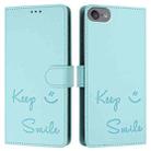 For iPod Touch 7 / 6 / 5 Smile Embossing RFID Leather Phone Case(Mint Green) - 3