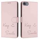 For iPod Touch 7 / 6 / 5 Smile Embossing RFID Leather Phone Case(Pink) - 3