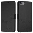 For iPod Touch 7 / 6 / 5 Smile Embossing RFID Leather Phone Case(Black) - 3