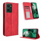 For HMD Pulse Pro / Pulse / Pulse+ Magnetic Buckle Retro Texture Leather Phone Case(Red) - 1