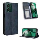 For HMD Pulse Pro / Pulse / Pulse+ Magnetic Buckle Retro Texture Leather Phone Case(Blue) - 1