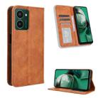 For HMD Pulse Pro / Pulse / Pulse+ Magnetic Buckle Retro Texture Leather Phone Case(Brown) - 1