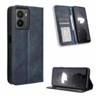 For HMD Fusion 5G Magnetic Buckle Retro Texture Leather Phone Case(Blue) - 1