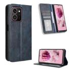 For HMD Skyline Magnetic Buckle Retro Texture Leather Phone Case(Blue) - 1