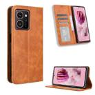 For HMD Skyline Magnetic Buckle Retro Texture Leather Phone Case(Brown) - 1