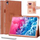 For Huawei MatePad 10.8 (2020) Business Retro Texture Horizontal Flip Leather Case with Holder & Card Slots & Hand Strap(Brown) - 1