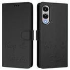 For Samsung Galaxy S25 Edge 5G Smile Embossing RFID Leather Phone Case(Black) - 2