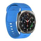 For Samsung Galaxy Watch Ultra 47mm Wavy Texture Silicone Watch Band(Ocean Blue) - 1