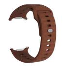 For Samsung Galaxy Watch Ultra 47mm Wavy Texture Silicone Watch Band(Brown) - 2