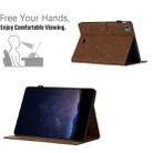 For iPad Pro 11 2024 / Air 10.9 2022 Honeycomb Embossed Leather Smart Tablet Case(Brown) - 3