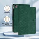 For iPad Pro 11 2024 / Air 10.9 2022 Honeycomb Embossed Leather Smart Tablet Case(Green) - 2