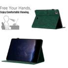 For iPad Pro 11 2024 / Air 10.9 2022 Honeycomb Embossed Leather Smart Tablet Case(Green) - 3