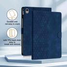 For iPad 10th Gen 10.9 2022 Honeycomb Embossed Leather Smart Tablet Case(Blue) - 2