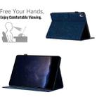 For iPad 10th Gen 10.9 2022 Honeycomb Embossed Leather Smart Tablet Case(Blue) - 3