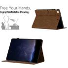 For iPad 10.2 2021 / 2020 / 10.5 2019 Honeycomb Embossed Leather Smart Tablet Case(Brown) - 3