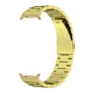 For Samsung Galaxy Watch Ultra 47mm Three Beads Stainless Steel Watch Band(Gold) - 3