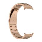 For Samsung Galaxy Watch Ultra 47mm Three Beads Stainless Steel Watch Band(Rose Gold) - 2