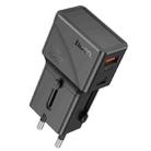 hoco AC24 Mini PD25W QC3.0 Universal Travel Charger(Black) - 1