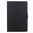 For Huawei MatePad 10.8 (2020) Ultra-thin Carbon Fiber Front Support Horizontal Flip Leather Case with Holder(Black) - 2