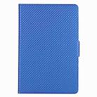 For Huawei MatePad 10.8 (2020) Ultra-thin Carbon Fiber Front Support Horizontal Flip Leather Case with Holder(Blue) - 2